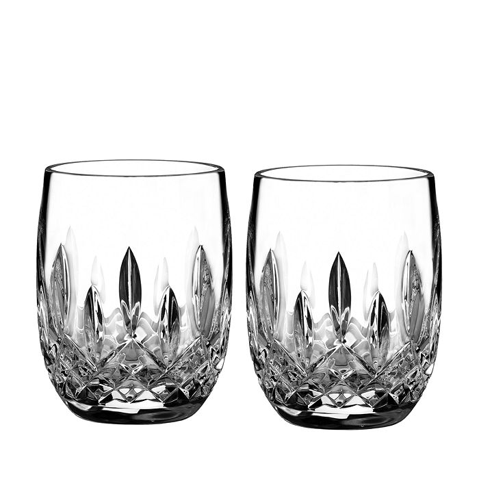 WATERFORD LISMORE CONNOISSEUR WHISKEY ROUNDED TUMBLER GLASS, SET OF 2,40003434