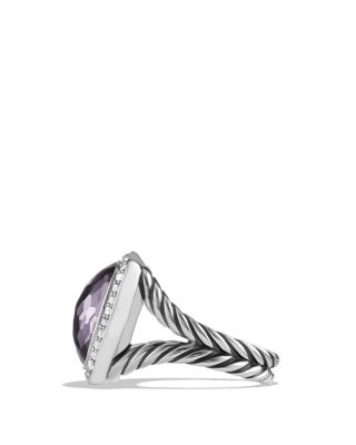 David Yurman Albion Ring with Lavender Amethyst and Diamonds
