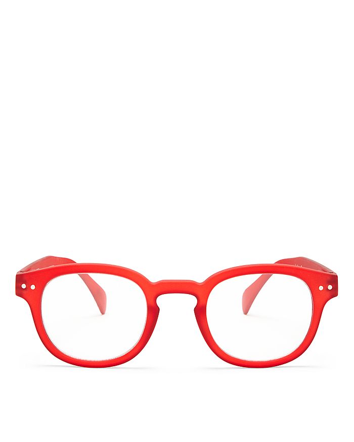 Izipizi Unisex Collection C Square Readers, 45mm In Red