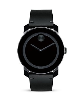 Movado - Movado BOLD Large Black TR90 and Stainless Steel Watch, 42mm