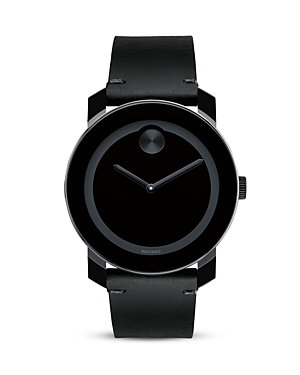 Movado Bold Large Black TR90 and Stainless Steel Watch, 42mm