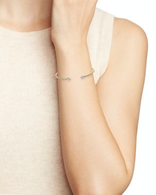 Cubic Zirconia Float Hinge Cuff