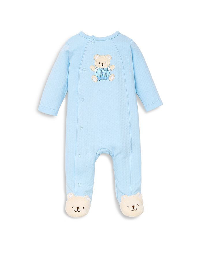 Shop Little Me Boys' Cute Bear Footie - Baby In Light Blue