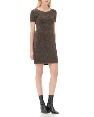 sandro metallic dress Sandro Rhinestone-Embellished knit maxi dress