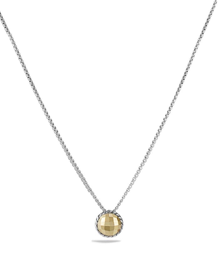 David Yurman - Ch&acirc;telaine Necklace with Gold Dome and 18K Gold