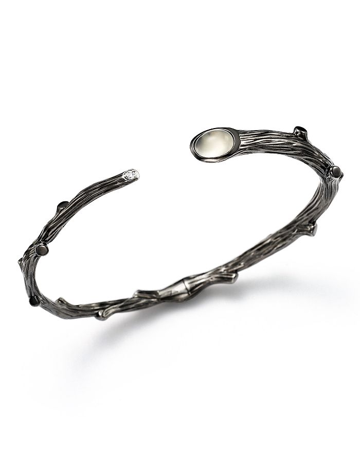 Michael Aram Sterling Silver Black Rhodium Plated Twig Bracelet