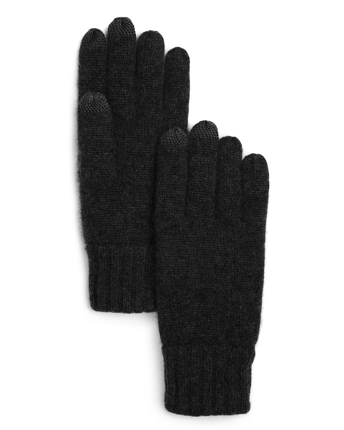 The Men's Store At Bloomingdale's Knitted Tech Gloves - 100% Exclusive In Grey