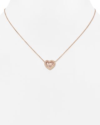 Michael Kors Gold Heart Diamond Necklace New newest