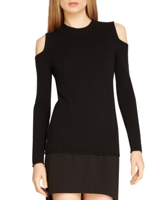 HALSTON HERITAGE HALSTON Cold Shoulder Sweater | Bloomingdale's