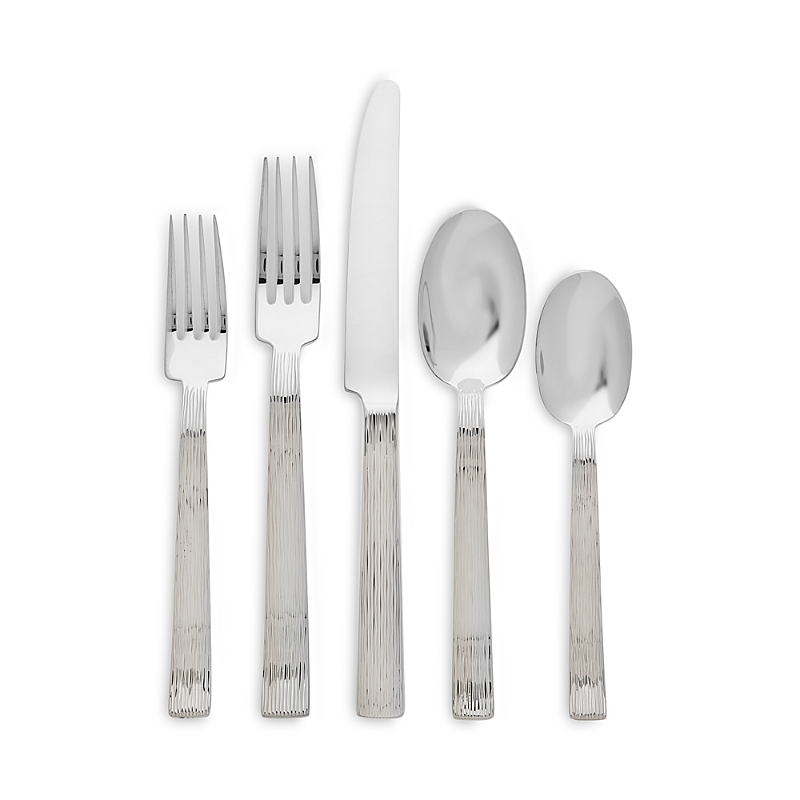 Ricci Argentieri Pioggia Flatware, Set Of 45 In Silver