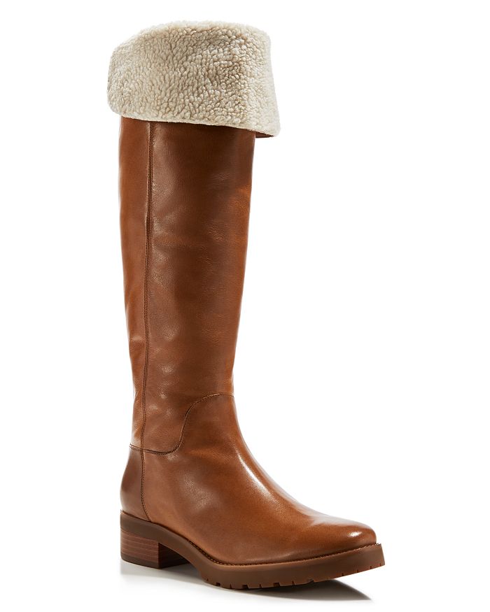 Michael Kors Whitaker Faux Shearling Fold Over Tall Boots