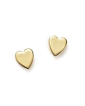 Bloomingdale's - 14K Gold Medium Heart Stud Earrings - 100% Exclusive