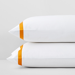 Matouk Lowell King Pillowcase, Pair In Yellow