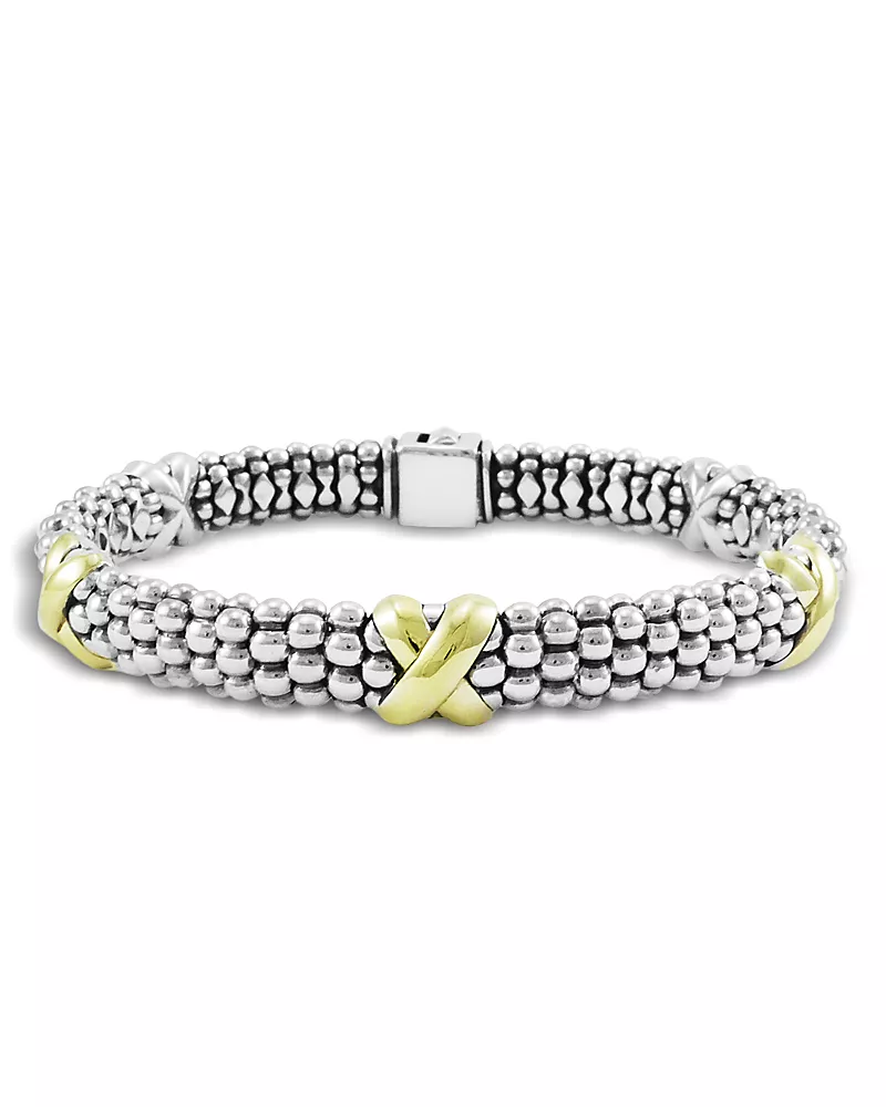 Lagos 18K Yellow Gold & Sterling Silver Embrace Bracelet