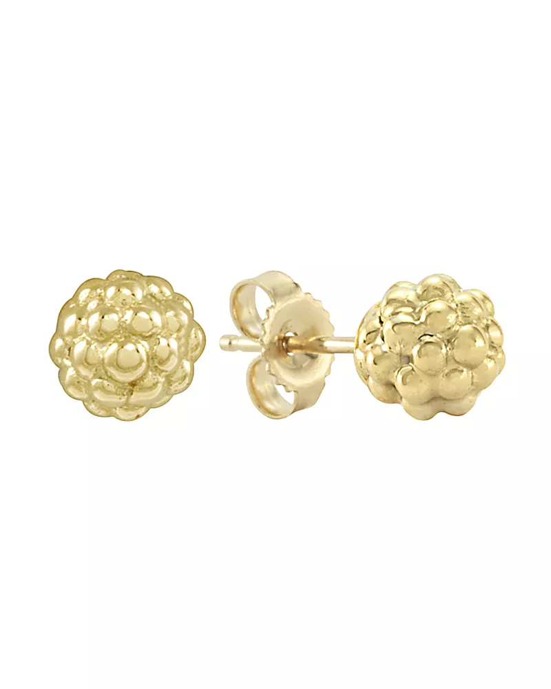 Lagos 18K Gold Stud Earrings