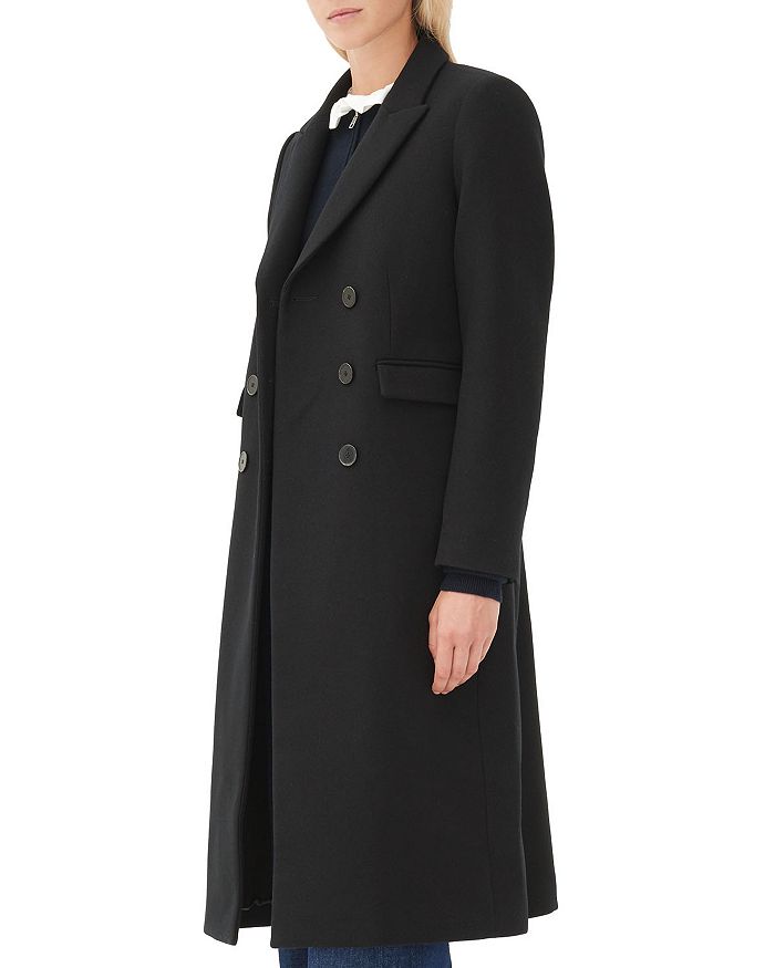 Sandro Margalite Double Breasted Wool Coat | Bloomingdale's