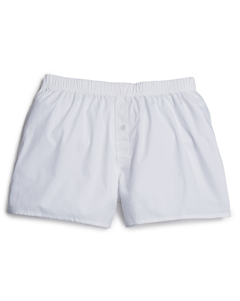 Hanro Sporty Mercerised Cotton Boxer Shorts In White