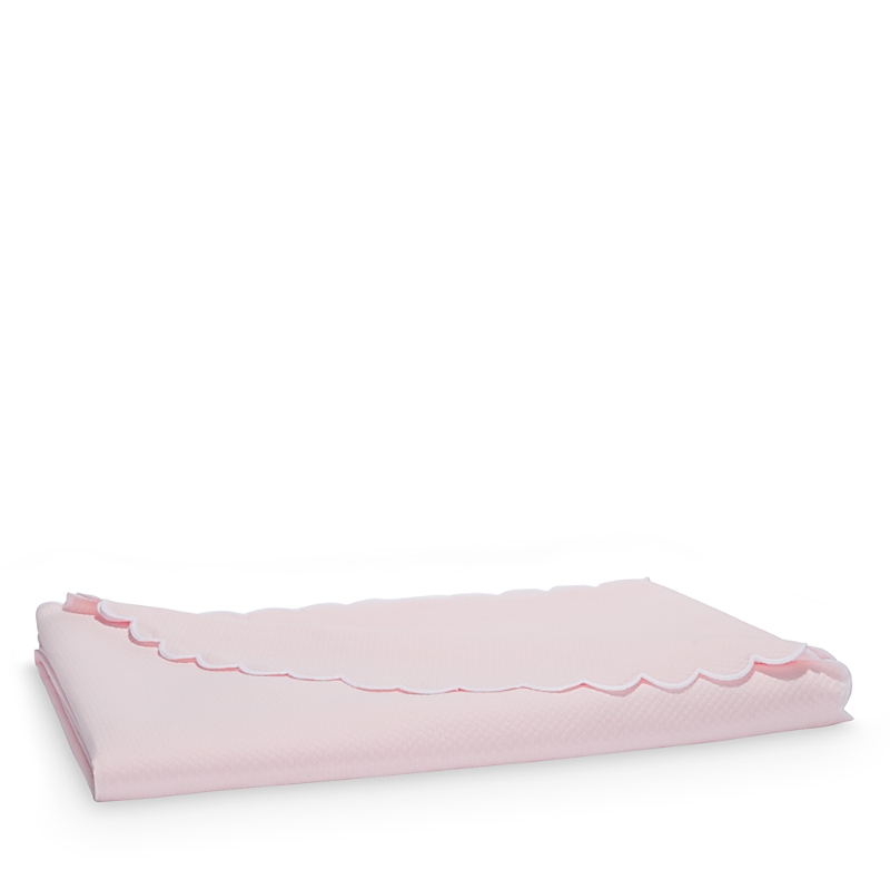 Matouk Diamond Pique Coverlet, Queen In Pink