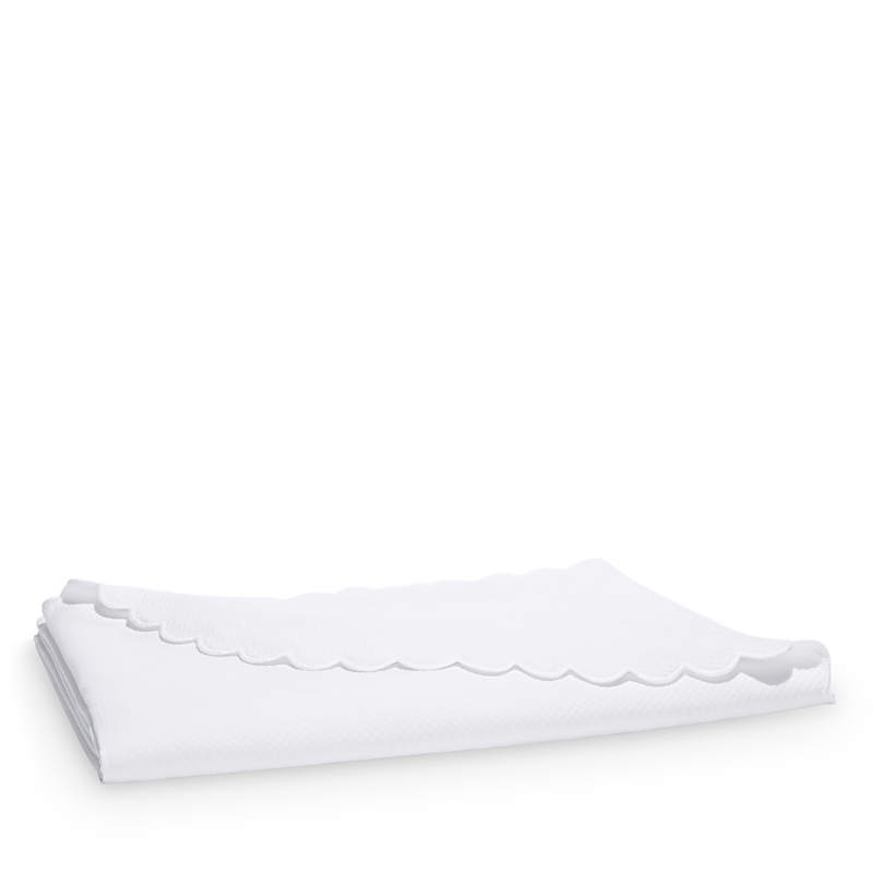 Matouk Diamond Pique Coverlet, King In White