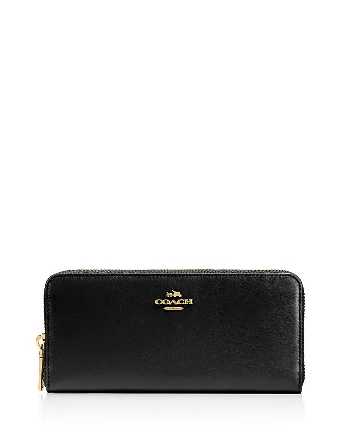COACH Slim Accordion Zip Wallet in Smooth Leather