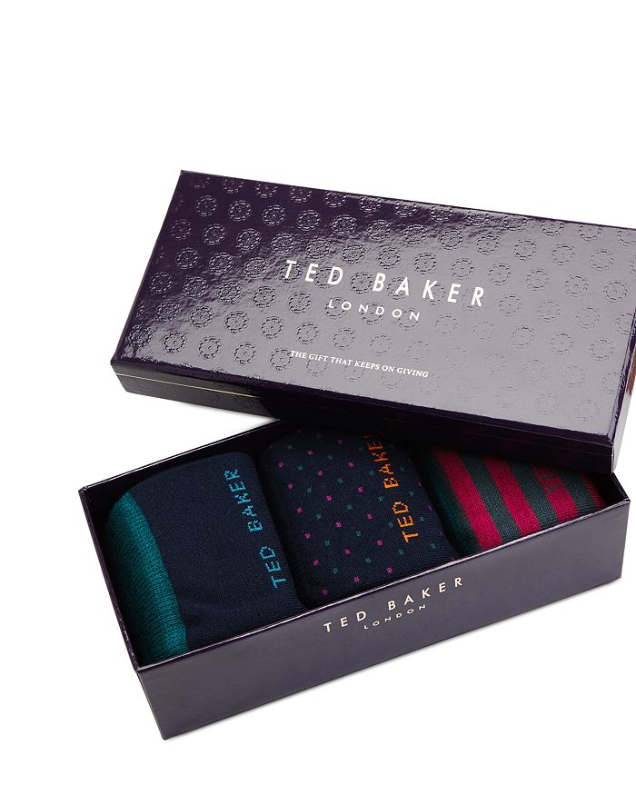 Ted Baker Socks 3 Pack Gift Box