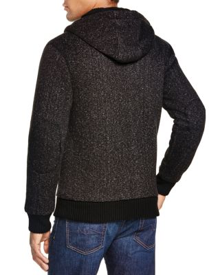 Buffalo David Bitton Fasum Sweat à capuche pour homme avec fermeture éclair et cordon de serrage