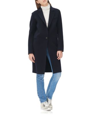 Sandro Mathea Wool Blend Coat 