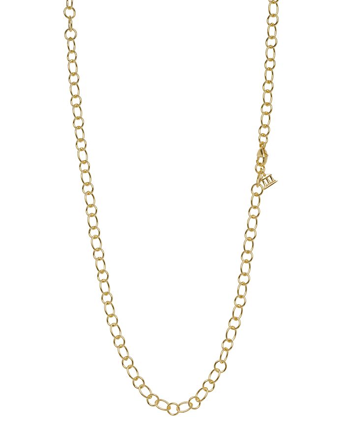 Shop Temple St Clair 18k Yellow Gold Ribbon Chain Necklace, 18