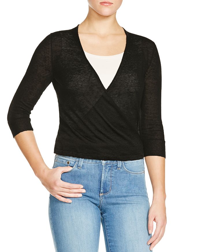 Nic And Zoe Nic+zoe Lightweight Four-way Cardigan In Black Onyx