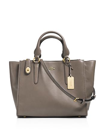 COACH Smooth Leather Crosby Carryall | Bloomingdale's