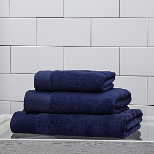 Frette Diamond Bordo Bath Sheet In Ocean Blue