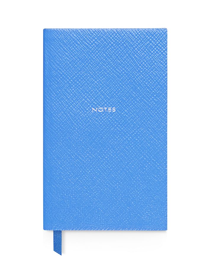 Smythson Notes Notebook In Nile Blue