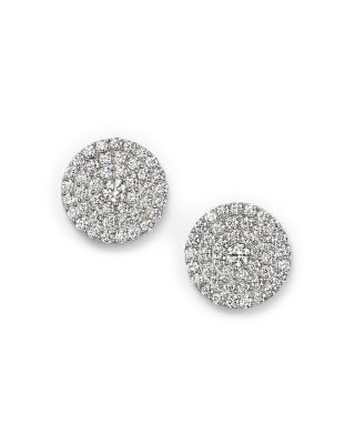 disc diamond earrings