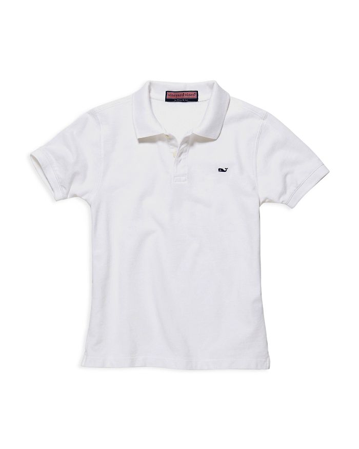 Shop Vineyard Vines Boys' Classic Pique Polo Shirt - Little Kid, Big Kid In White