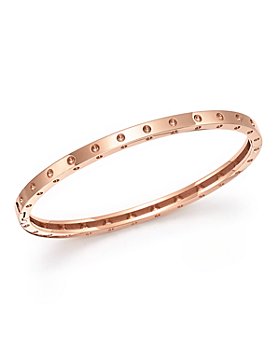 Roberto Coin - 18K Gold Symphony Dotted Hinged Bracelet