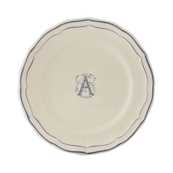 Assiette à Salade Gien France - Porcelaine Osseuse Blanche - P3106 - Neuf
