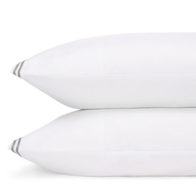Italian Percale Stitch King Pillowcase, Pair - Exclusive