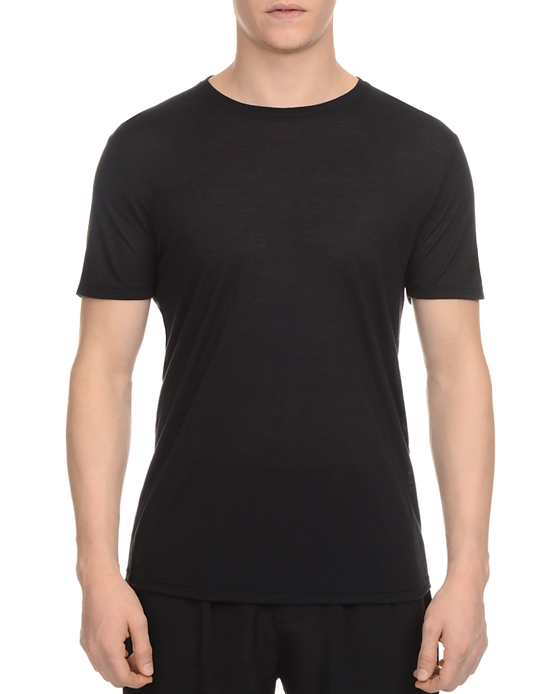 Atm Anthony Thomas Melillo Atm Modal Slim Fit Crewneck Tee In Black