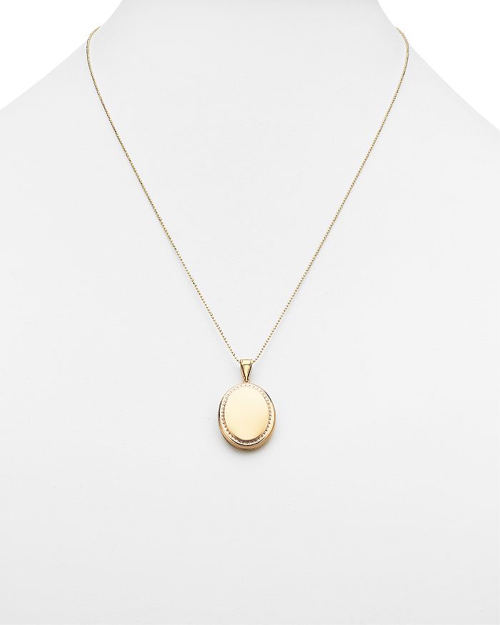 Bloomingdale's 14k Yellow Gold Oval Locket Necklace, 22 100