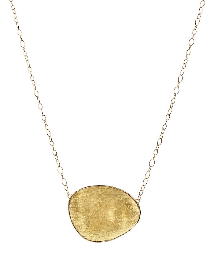 MARCO BICEGO 18K YELLOW GOLD LUNARIA PENDANT NECKLACE, 16.5,CB1770-Y