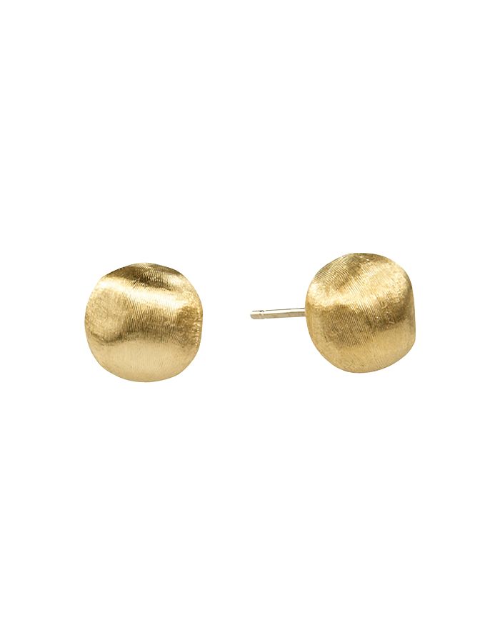 Shop Marco Bicego Africa Collection 18k Yellow Gold Round Stud Earrings