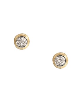 Marco Bicego - Delicati Earring in 18K Yellow Gold with Pavé Diamonds