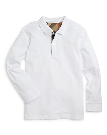 Burberry Boys' Long Sleeve Polo Shirt - Little Kid, Big Kid | Bloomingdale's