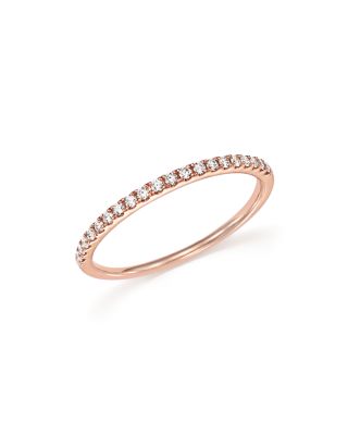 Bloomingdale's Fine Collection - Diamond Micro Pav&eacute; Band in 14K Rose Gold, 0.15 tcw&nbsp;- Exclusive