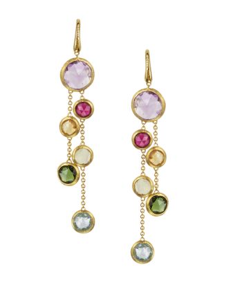 Marco Bicego Jaipur 18K Yellow Gold And Multi-Stone Double Drop ...