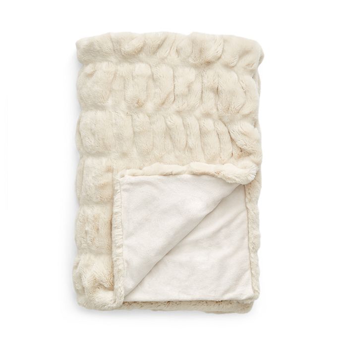 Hudson park faux shop fur throw