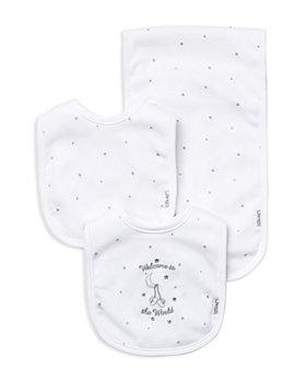 **reduced** LUXURY BAMBOO BACKED BABY BIBS.."Happy Days" 