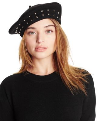Helene Berman Wool Beret Hat HELENE BERMAN vintage wool decorated beret black | eBay UK main image 4