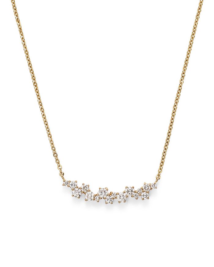 Bloomingdale's Diamond Scatter Necklace In 14k Yellow Gold,.50 Ct. T.w. - 100% Exclusive In White/gold