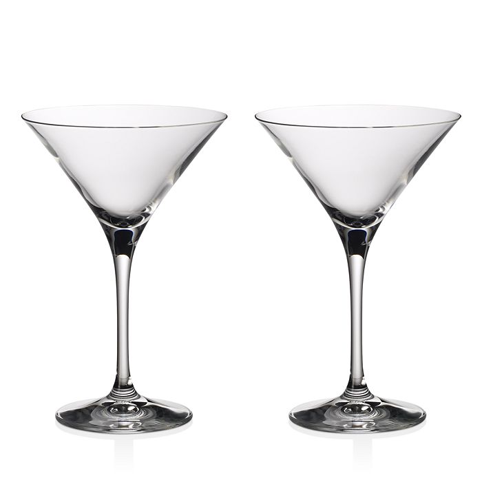 Vintage Elegant Martini Glasses Classic Flared Stemware Martini